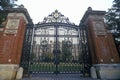 Gates at entrance to Brown University, Providence, RI