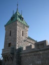 Gates of the Fortress at Place d'Youville Royalty Free Stock Photo