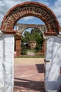 gates at historic California mission San Luis Rey