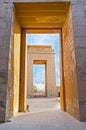 The gates of Khonsu Temple Royalty Free Stock Photo