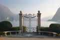 Gates on lake quay