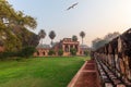 Gates near the Tomb of Isa Khan, the Humayun's Tomb Complex in India, New Dehli Royalty Free Stock Photo