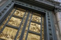 Gates of Paradise on the Florence Baptistery in Florence Royalty Free Stock Photo