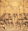 Gates of Paradise, Queen of Sheba and King Solomon, Baptistry of Florence Cathedral