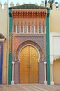 The gates of Royal Palace Dar el Makhzen in Fes