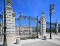 Gates of Royal Palace in Madrid, Spain