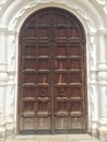 Gates of the southern side of the temple of St. Sophia of Novgorod, antiquity, greatness, artifact, you can touch, warmth Royalty Free Stock Photo