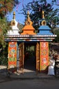 Gates to Buddhist temple in Rewalsar Royalty Free Stock Photo