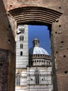 Gates to Duomo of Siena HDR Royalty Free Stock Photo