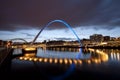 Gateshead Millennium Bridge Newcastle-upon-Tyne Royalty Free Stock Photo