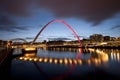 Gateshead Millennium Bridge Newcastle-upon-Tyne Royalty Free Stock Photo