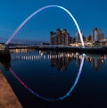 Gateshead Millennium Bridge over the River Tyne Royalty Free Stock Photo