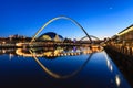 Gateshead Moonlit Evening Royalty Free Stock Photo