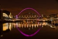 Gateshead and Newcastle at Sunset Royalty Free Stock Photo