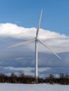 GATESHEAD, TYNE AND WEAR/UK - JANUARY 19 : Wind turbine near Gateshead, Tyne and Wear on January 19, 2018 Royalty Free Stock Photo