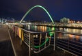 Millennium Bridge on the Quayside of Gateshead Royalty Free Stock Photo