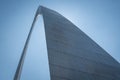 The Gateway Arch blocks the sun in Saint Louis Missouri Royalty Free Stock Photo