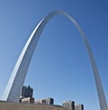 Gateway Arch in Downtown, St Louis Missouri. Royalty Free Stock Photo