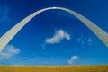 Gateway arch sculpture in St Louis Missouri Royalty Free Stock Photo