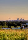 Gateway Arch and St. Louis, Missouri Skyline Royalty Free Stock Photo