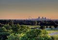 Gateway Arch and St. Louis, Missouri Skyline Royalty Free Stock Photo