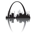 gateway arch. Vector illustration decorative design Royalty Free Stock Photo