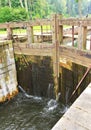 Gateway on the Augustow canal Royalty Free Stock Photo