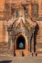 Gateway in Dhammayangyi temple in Bagan, Myanm Royalty Free Stock Photo