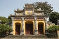 Gateway in the Forbidden Purple City in Hue, Vietnam. Royalty Free Stock Photo