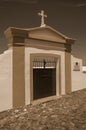 Gateway in graveyard wall at Evoramonte