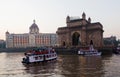 Gateway of India and Hotel Taj Royalty Free Stock Photo