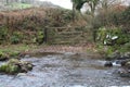 Gateway through the moorland stream