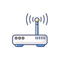 Gateway RGB color icon Royalty Free Stock Photo