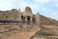 Gateway and rock cut steps leading to the Gomateshwara temple, Vindhyagiri Hill, Shravanbelgola, Karnataka