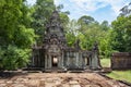 Gateway into the ruins of Ta Prohm - Angkor Wat - Cambodia Royalty Free Stock Photo