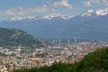Gateway to the Alps, Grenoble was awarded European Green Capital Royalty Free Stock Photo