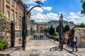 Entrance to the Buda Castle, Budapest, Hungary.