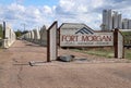 Gateway to Fort Morgan, Colorado Royalty Free Stock Photo