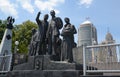 Gateway to Freedom sculpture in Hart Plaza, Detroit Royalty Free Stock Photo