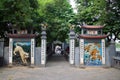 Gateway to The Huc Bridge and Ngoc Son Temple, Hoan Kiem Lake, Hanoi Royalty Free Stock Photo