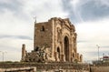 Gateway to the Roman ruins Royalty Free Stock Photo