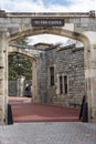 Gateway to Windsor Castle as a stone arch Royalty Free Stock Photo