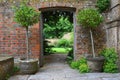 Gateway in Wall, Tintinhull Garden, Somerset, England, UK Royalty Free Stock Photo