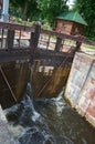 Gateways sluice locks Royalty Free Stock Photo