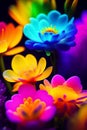 A group of colorful flowers, Ai Genareted.