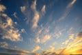 Freedom and peace. Large photo format Cloudscape blue sky. Without any birds. 2 Royalty Free Stock Photo