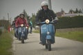 Gathering of historic Vespa, the most famous italian vintage scooter 5