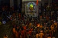 Gathering of Naga Sadhu a holy sect on Hinduism on auspicious day of Maha shivratri Royalty Free Stock Photo