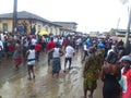 GATHERING OF PEOPLE LAGOON WHEN GENERATION DENSE IN COTE D'IVOIRE