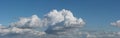 Gathering storm clouds panorama Royalty Free Stock Photo